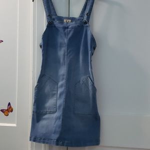 Celebrity Pink Denim Overall Dress